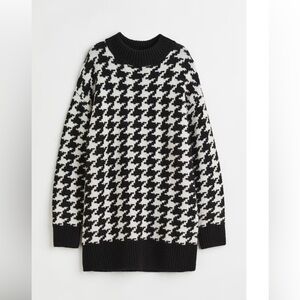 HM houndstooth knit dress